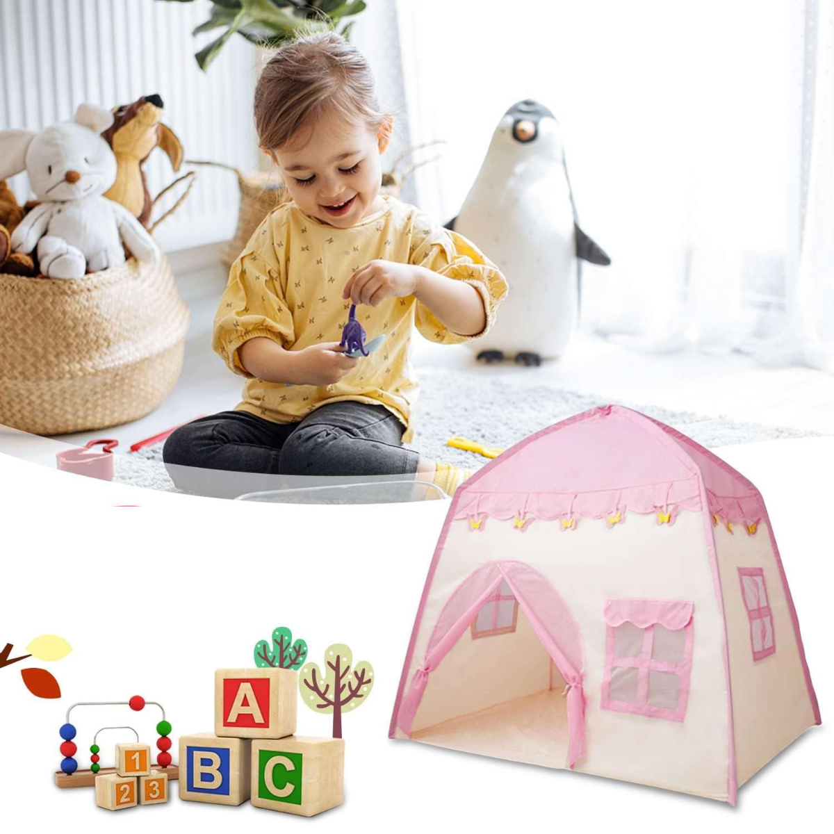 🏕️✨ Carpa Aventura Infantil Gigante | ¡Su Propio Mundo de Juegos!