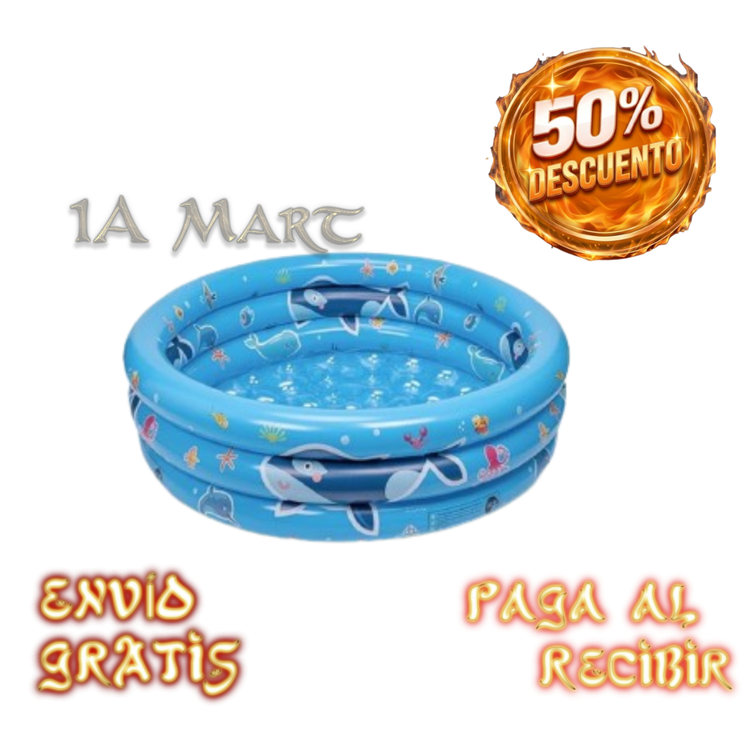 💦☀️ Piscina Inflable Infantil 60 cm | ¡Diversión y Frescura en los Días de Calor!