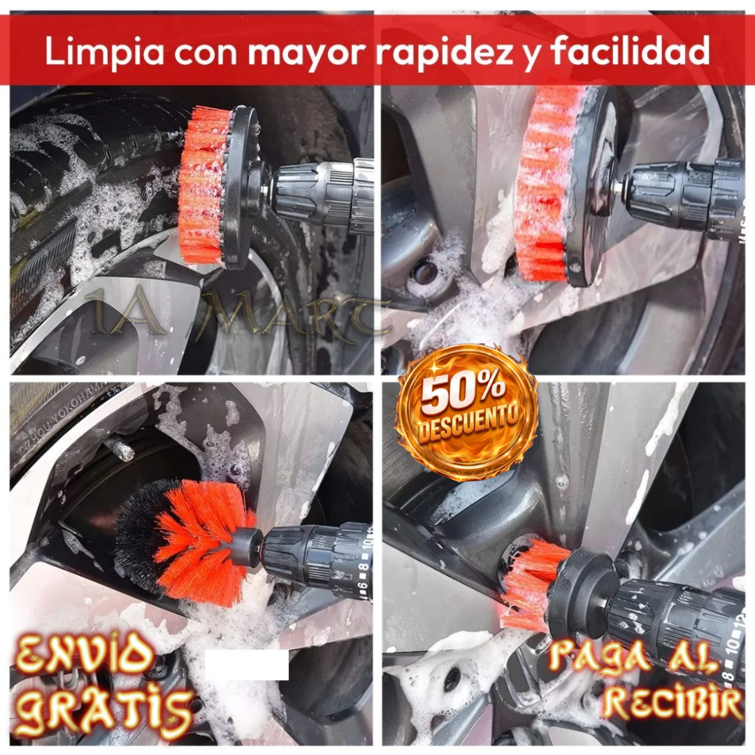 🚗✨ Kit Limpieza Auto 16 en 1 | ¡Deja Cada Rincón Impecable!