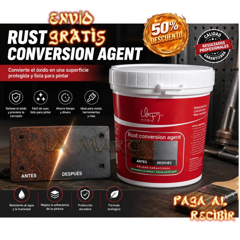 🛡️🔥 Convertidor de Óxido 1KG | ¡Transforma el Óxido en Protección!