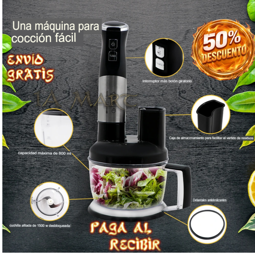 ⚡🍳 Batidora Eléctrica 7 en 1 | ¡Una Herramienta, Muchas Recetas!