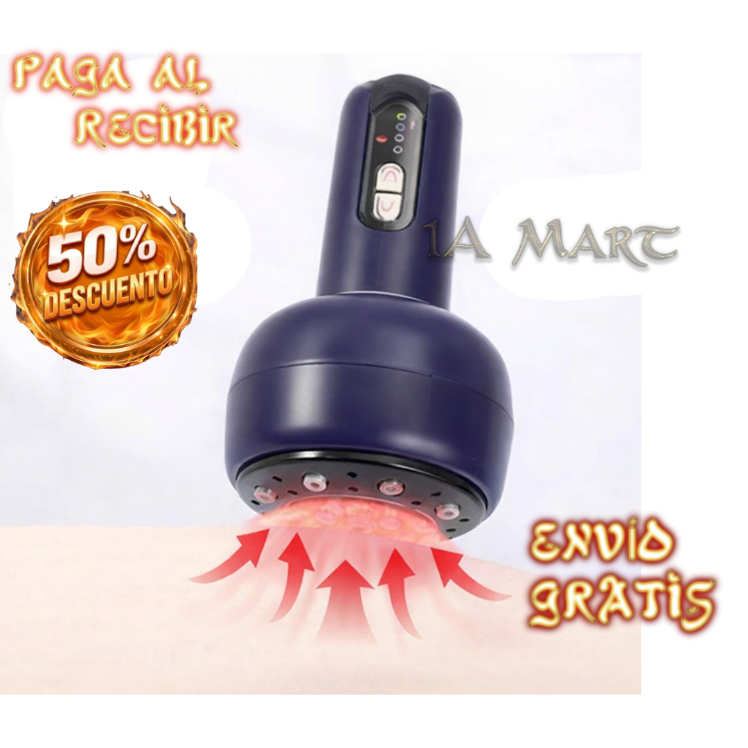 💆🔥 Masajeador con Succión y Calor Infrarrojo | ¡Relájate en Casa!