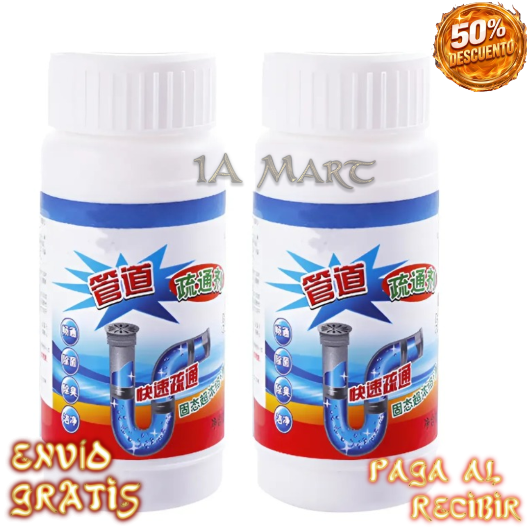 🚿🔥 Destapador de Tuberías 110 g | ¡Adiós a los Atascos y Malos Drenajes!