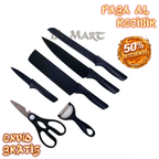 🔪✨ Set de Cuchillos de Cocina | ¡Todo lo que Necesitas para Preparar tus Comidas!
