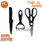 🔪✨ Set de Cuchillos de Cocina | ¡Todo lo que Necesitas para Preparar tus Comidas!