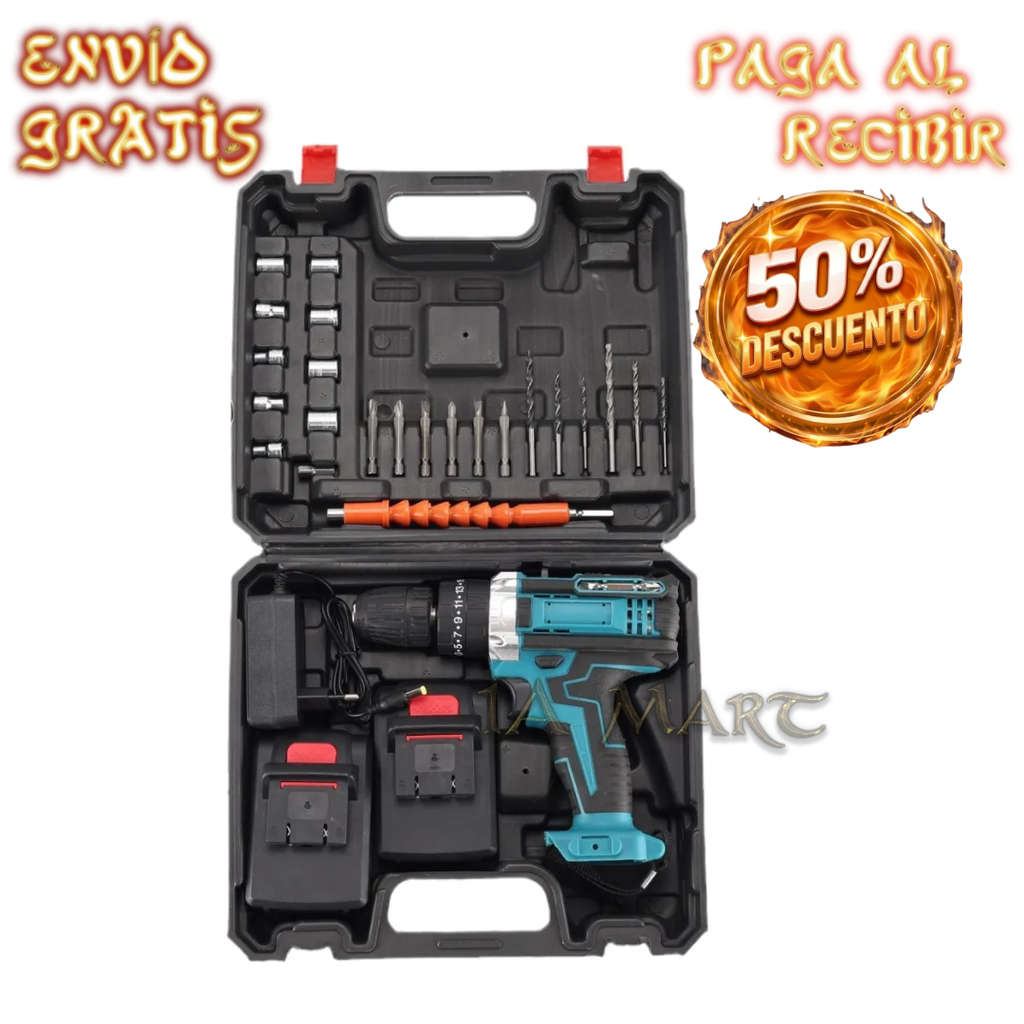 🔩⚡ Taladro Inalámbrico 48V | ¡Potencia y Libertad Sin Cables!