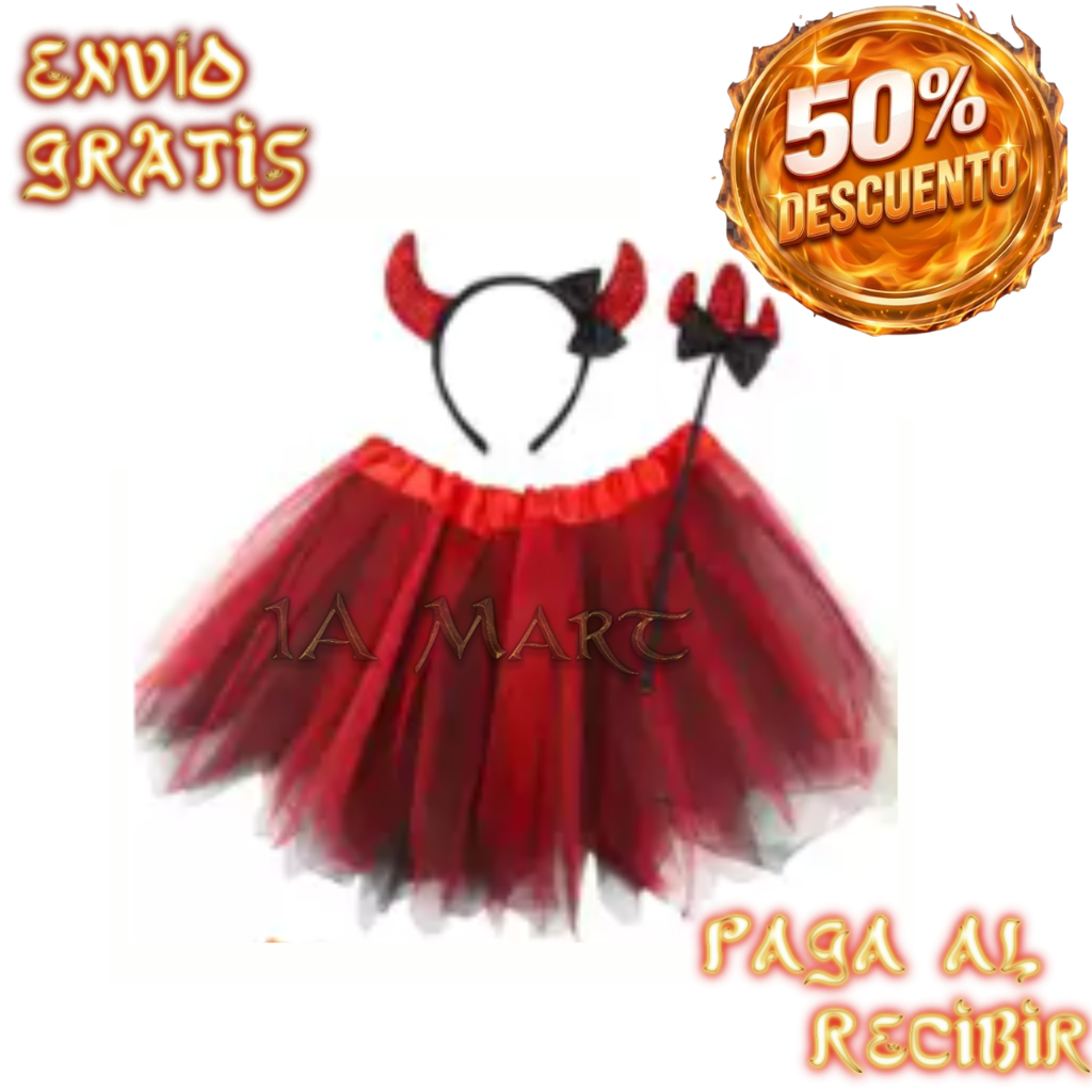 👑🌈 Disfraz con Falda Multicolor | ¡Que Comience la Aventura!