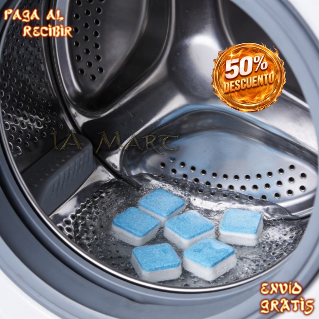 🧼✨  24 Pastillas Limpia Lavadora | ¡Adiós a la Suciedad y Malos Olores!