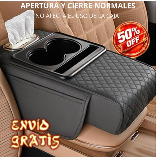 ✨ Reposabrazos/Vasos Premium para Auto | Comodidad y Organización